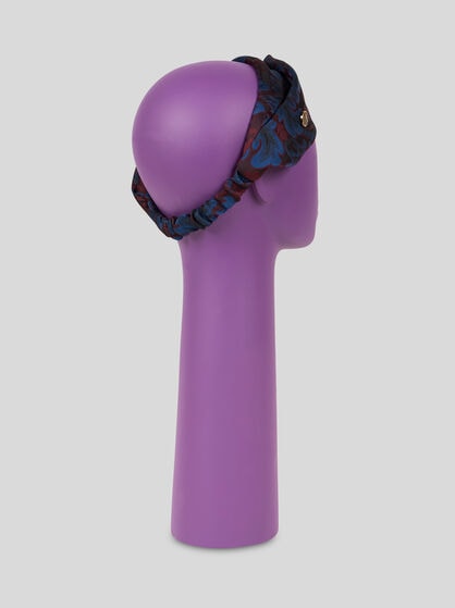 SILK-BLEND JACQUARD HAIR BAND