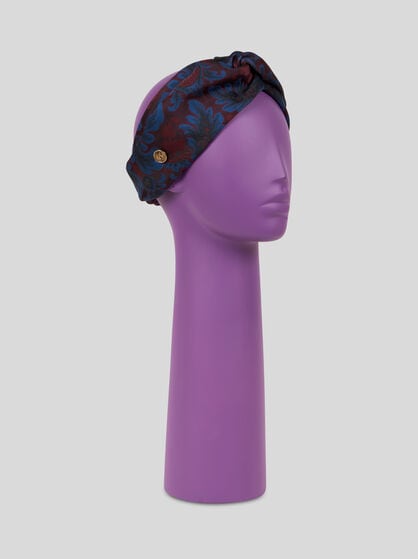 SILK-BLEND JACQUARD HAIR BAND