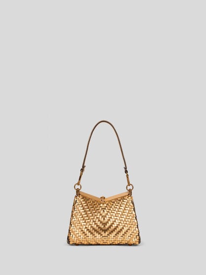 SMALL METALLIC VELA BAG