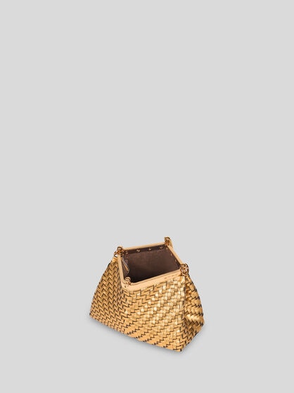 SMALL METALLIC VELA BAG