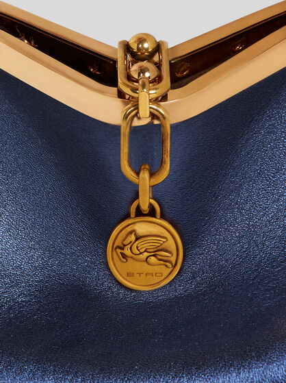 SMALL LAMINATED VELA BAG