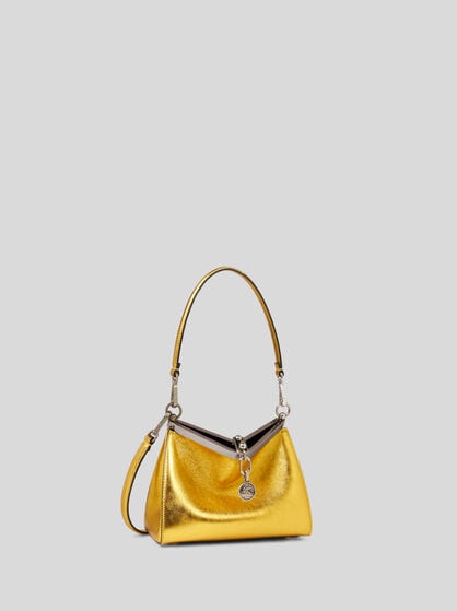 SMALL LAMINATED VELA BAG