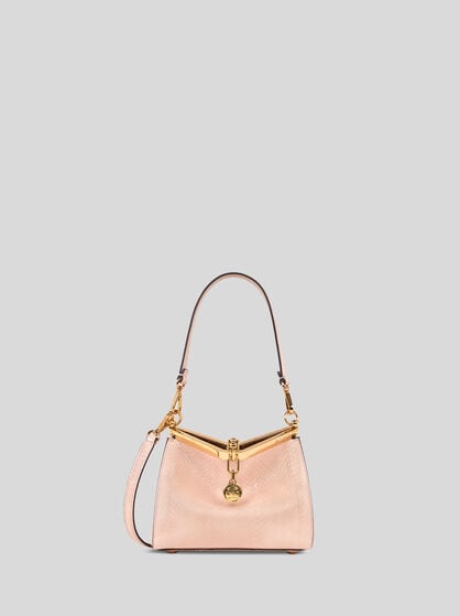 SMALL VELA BAG IN FINE ELAPHE SNAKESKIN