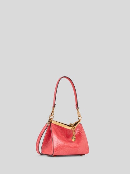 SMALL VELA BAG IN FINE ELAPHE SNAKESKIN