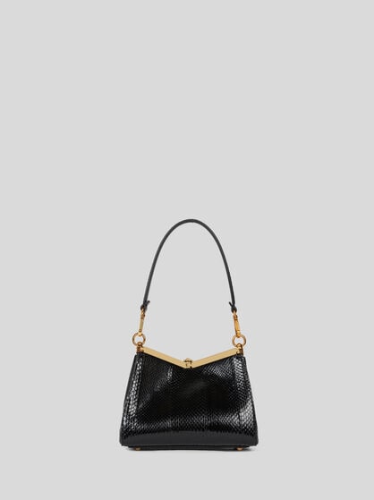 SMALL VELA BAG IN FINE ELAPHE SNAKESKIN