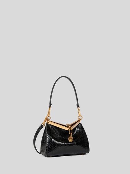 SMALL VELA BAG IN FINE ELAPHE SNAKESKIN