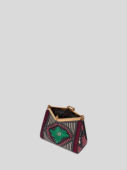 SMALL VELA BAG WITH FLORAL EMBROIDERY