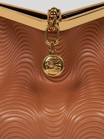 MEDIUM VELA BAG WITH WAVY MOTIF AND CLUTCH