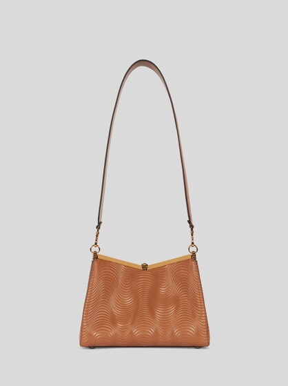 MEDIUM VELA BAG WITH WAVY MOTIF AND CLUTCH