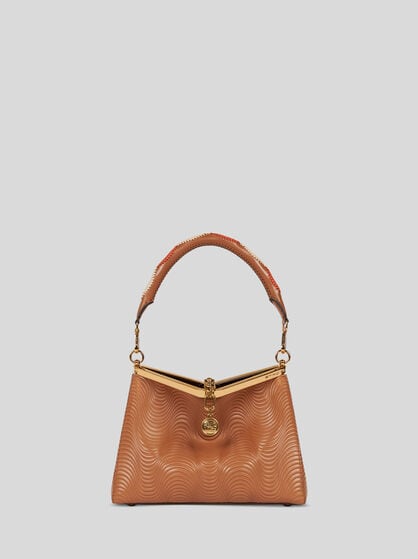 MEDIUM VELA BAG WITH WAVY MOTIF AND CLUTCH