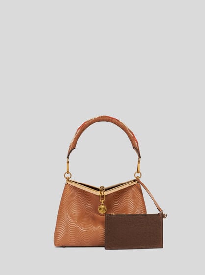 MEDIUM VELA BAG WITH WAVY MOTIF AND CLUTCH