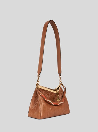 MEDIUM VELA BAG WITH WAVY MOTIF AND CLUTCH