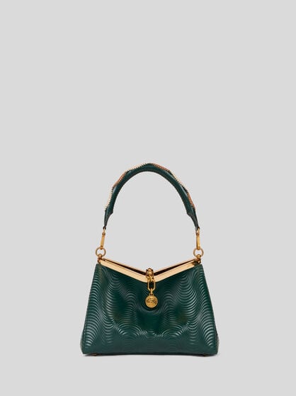 MEDIUM VELA BAG WITH WAVY MOTIF AND CLUTCH