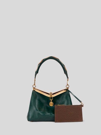 MEDIUM VELA BAG WITH WAVY MOTIF AND CLUTCH