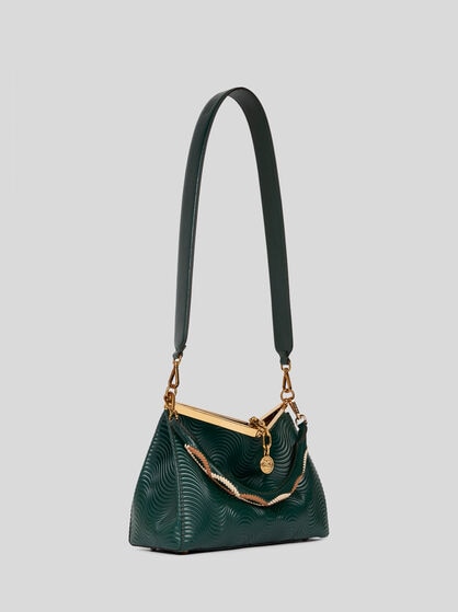 MEDIUM VELA BAG WITH WAVY MOTIF AND CLUTCH