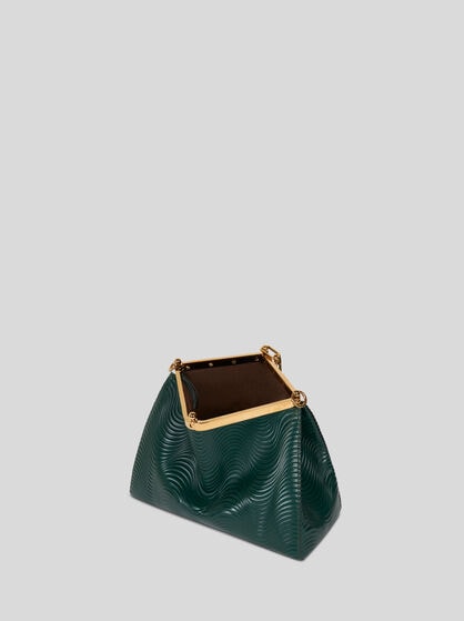 MEDIUM VELA BAG WITH WAVY MOTIF AND CLUTCH