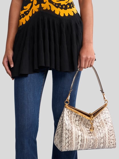 MEDIUM VELA BAG IN ELAPHE LEATHER