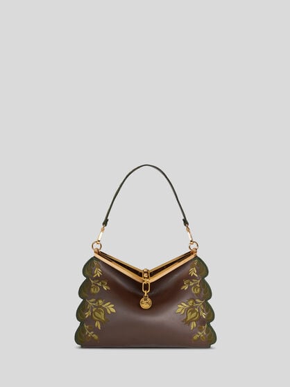 BORSA VELA MEDIA CON RICAMO