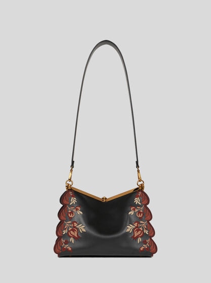 MITTLERE VELA-TASCHE MIT STICKEREI