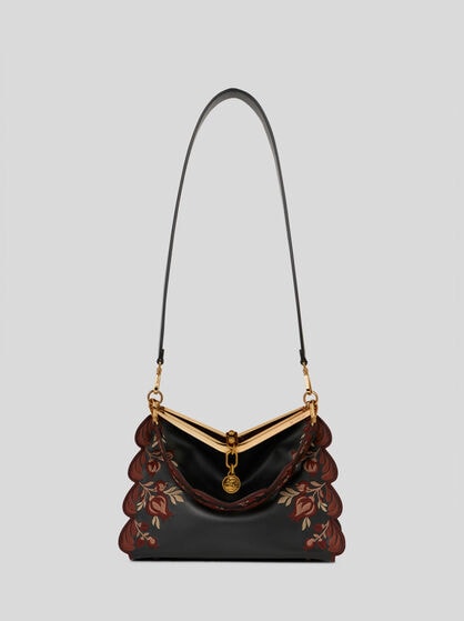 MITTLERE VELA-TASCHE MIT STICKEREI