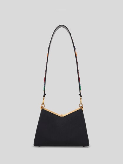 MEDIUM VELA BAG WITH FLOWERS