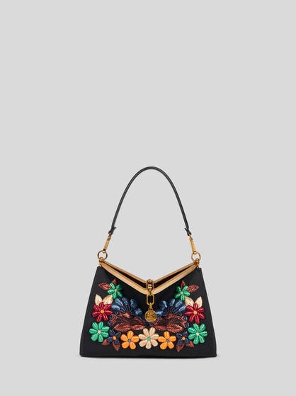 MEDIUM VELA BAG WITH FLOWERS
