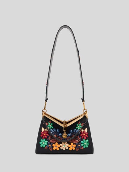 MEDIUM VELA BAG WITH FLOWERS