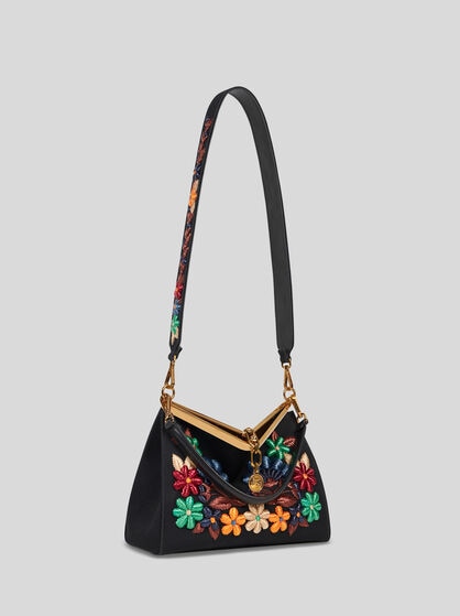 MEDIUM VELA BAG WITH FLOWERS