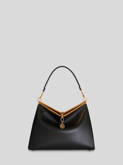 LARGE LEATHER VELA BAG