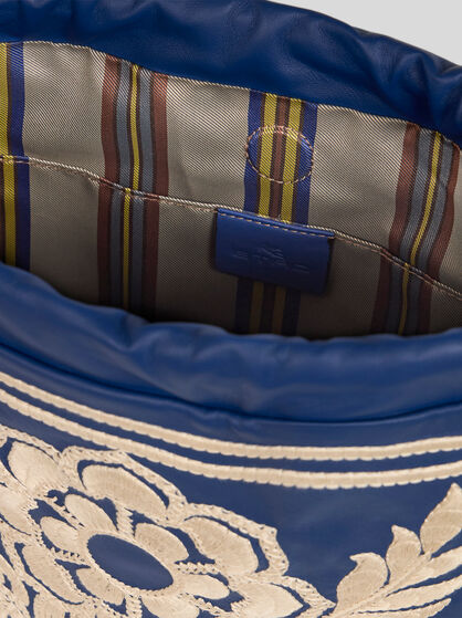 MEDIUM KALISPERA BAG WITH FLORAL EMBROIDERY