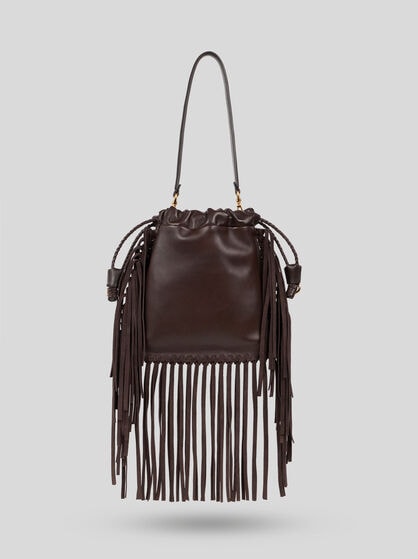 SMALL KALISPERA BAG WITH EMBROIDERY AND FRINGING