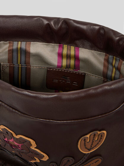 SMALL KALISPERA BAG WITH EMBROIDERY AND FRINGING