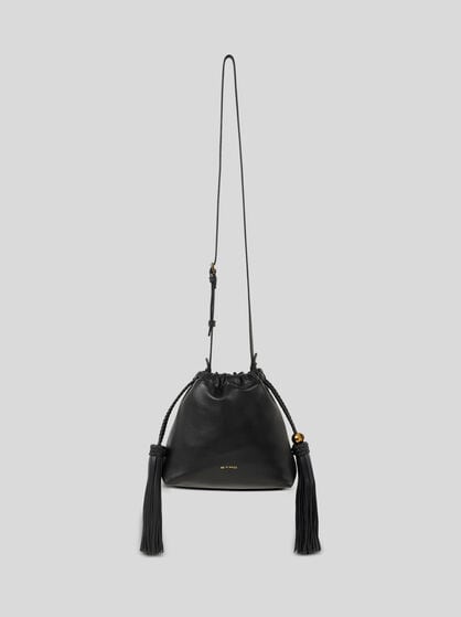 MINI LEATHER KALISPERA BAG WITH TASSELS
