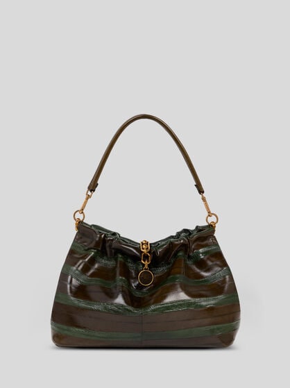 MEDIUM VELA BLOSSOM BAG IN FADED EEL LEATHER