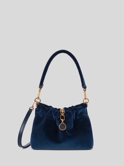 SMALL VELA BLOSSOM BAG IN VELVET