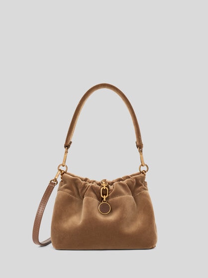 SMALL VELA BLOSSOM BAG IN VELVET