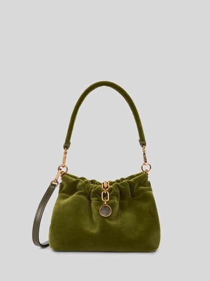 SMALL VELA BLOSSOM BAG IN VELVET