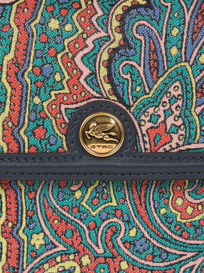 SMALL BAG WITH MULTICOLOURED PAISLEY MOTIF