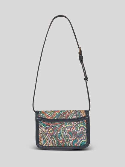 SMALL BAG WITH MULTICOLOURED PAISLEY MOTIF