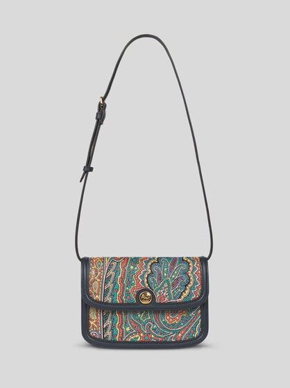 SMALL BAG WITH MULTICOLOURED PAISLEY MOTIF