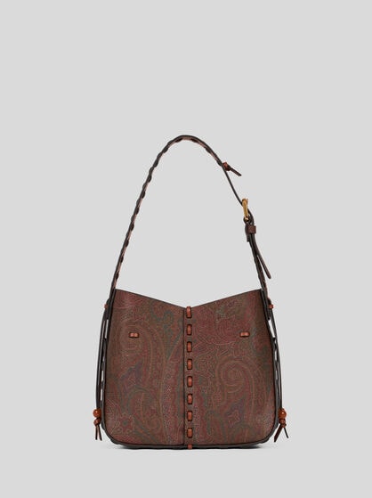 VULCANO BAG ARNICA 1984 WITH FLORAL EMBROIDERY