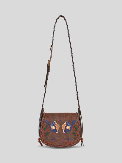 DRYA CROSSBODY BAG ARNICA 1984 WITH FLORAL EMBROIDERY
