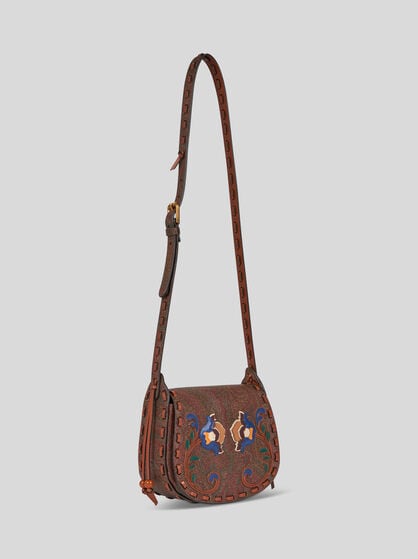 DRYA CROSSBODY BAG ARNICA 1984 WITH FLORAL EMBROIDERY