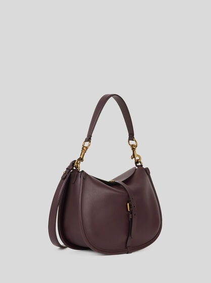 MEDIUM LEATHER PONY BAG