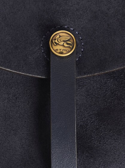 MEDIUM SUEDE PONY BAG
