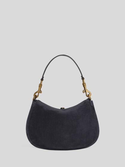 MEDIUM SUEDE PONY BAG