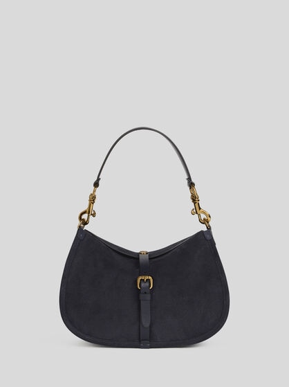 MEDIUM SUEDE PONY BAG