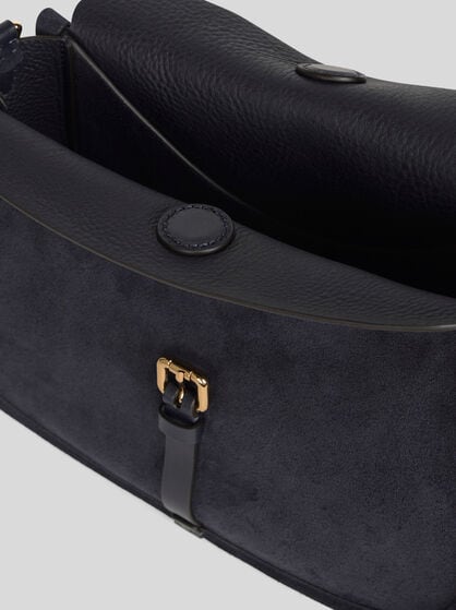 MEDIUM SUEDE PONY BAG