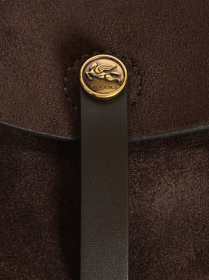 MEDIUM SUEDE PONY BAG
