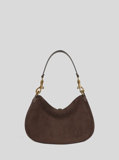 MEDIUM SUEDE PONY BAG